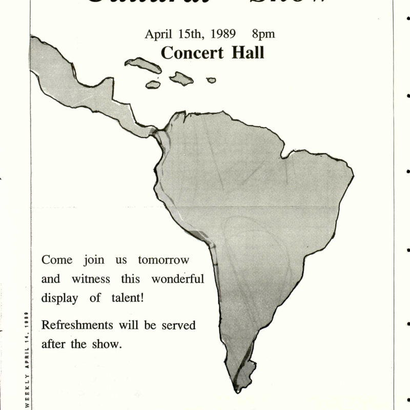 Ad for Latin America Cultural Show